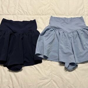 Aerie Girls' Skort Duo in Navy and Light Blue